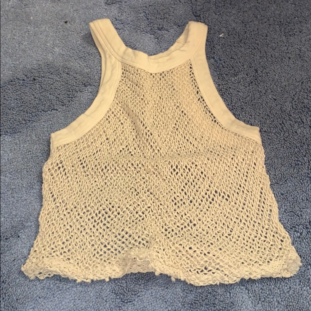 Urban outfitters fishnet crop top